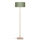 GOOD&MOJO Vloerlamp Fuji bamboe 4723 linnen groen forest