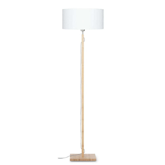 GOOD&MOJO Vloerlamp Fuji bamboe 4723 linnen wit