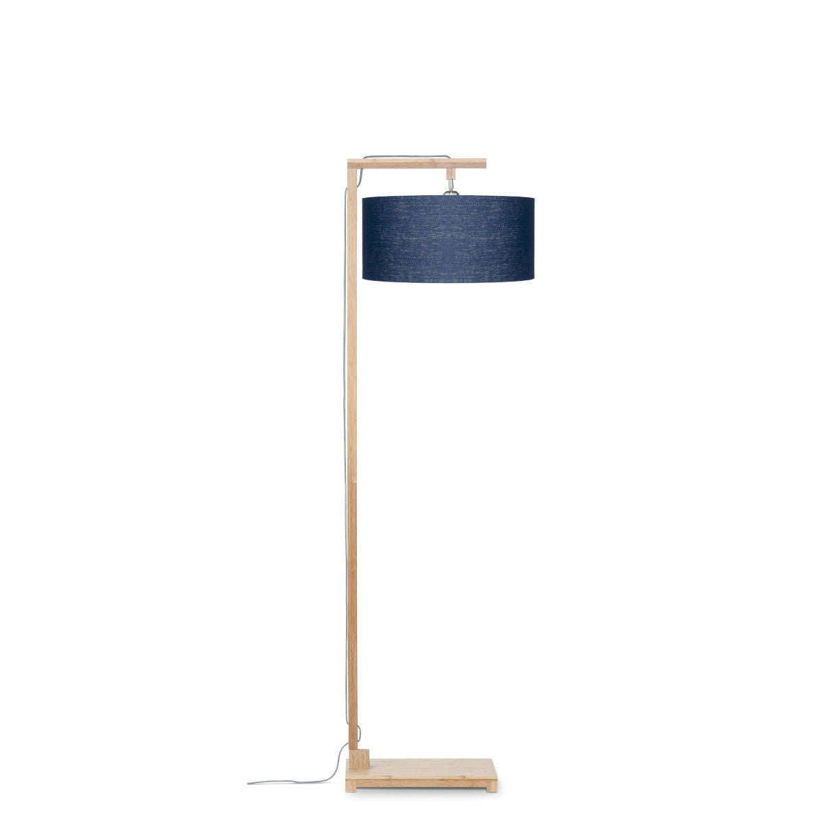 GOOD&MOJO Vloerlamp Himalaya bamboe 4723 linnen blauw denim