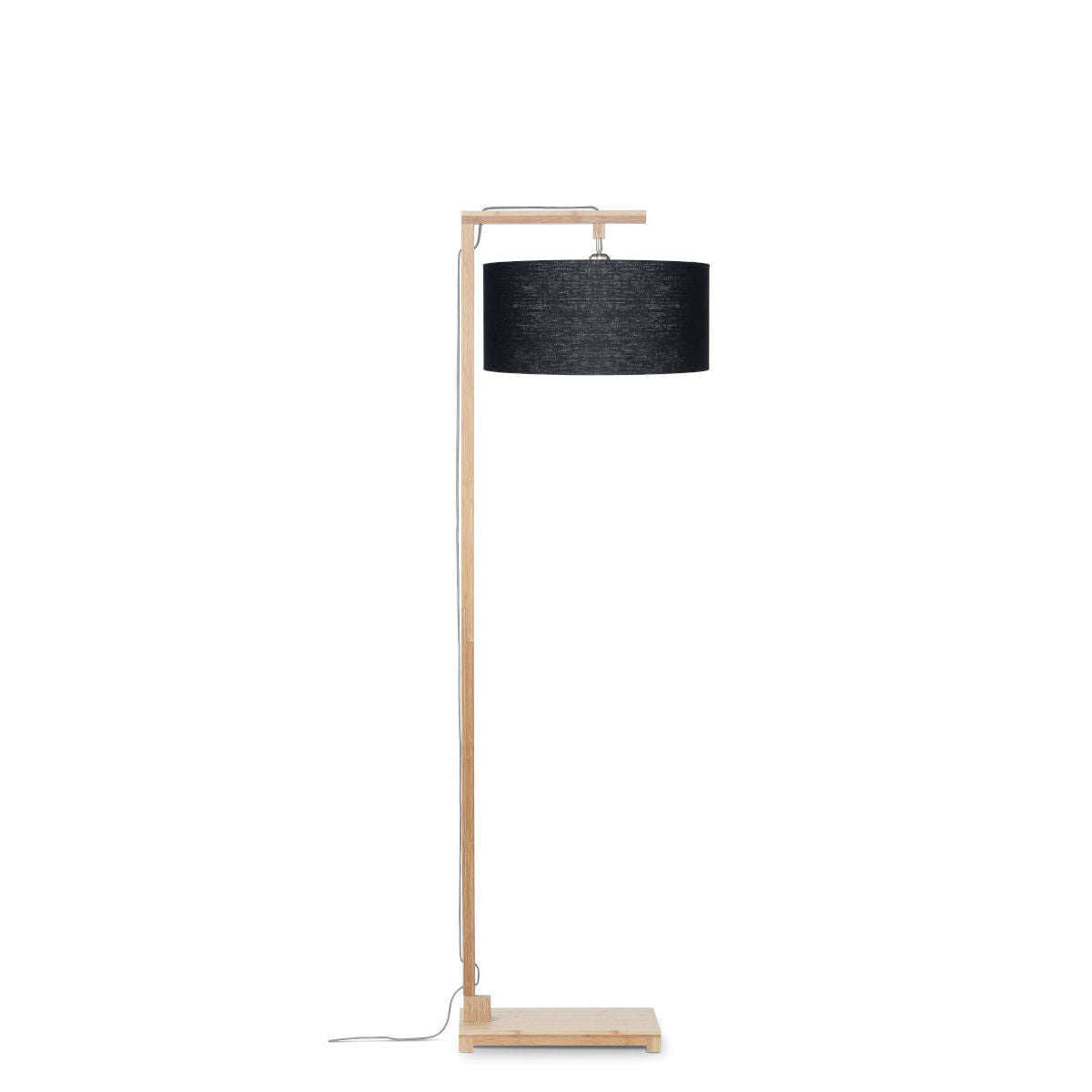 GOOD&MOJO Vloerlamp Himalaya bamboe 4723 linnen zwart