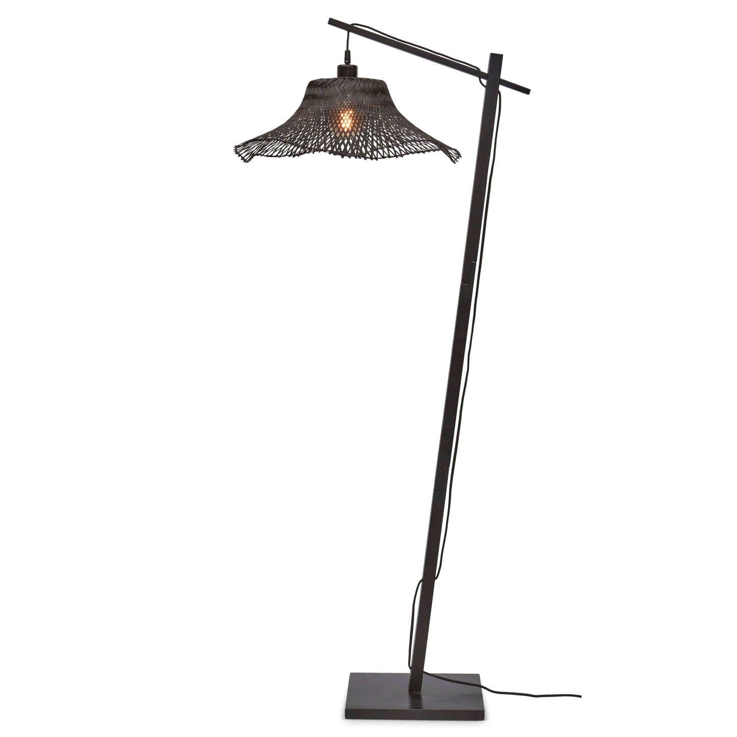 GOOD&MOJO vloerlamp ibiza wavy 50 cm S zwart