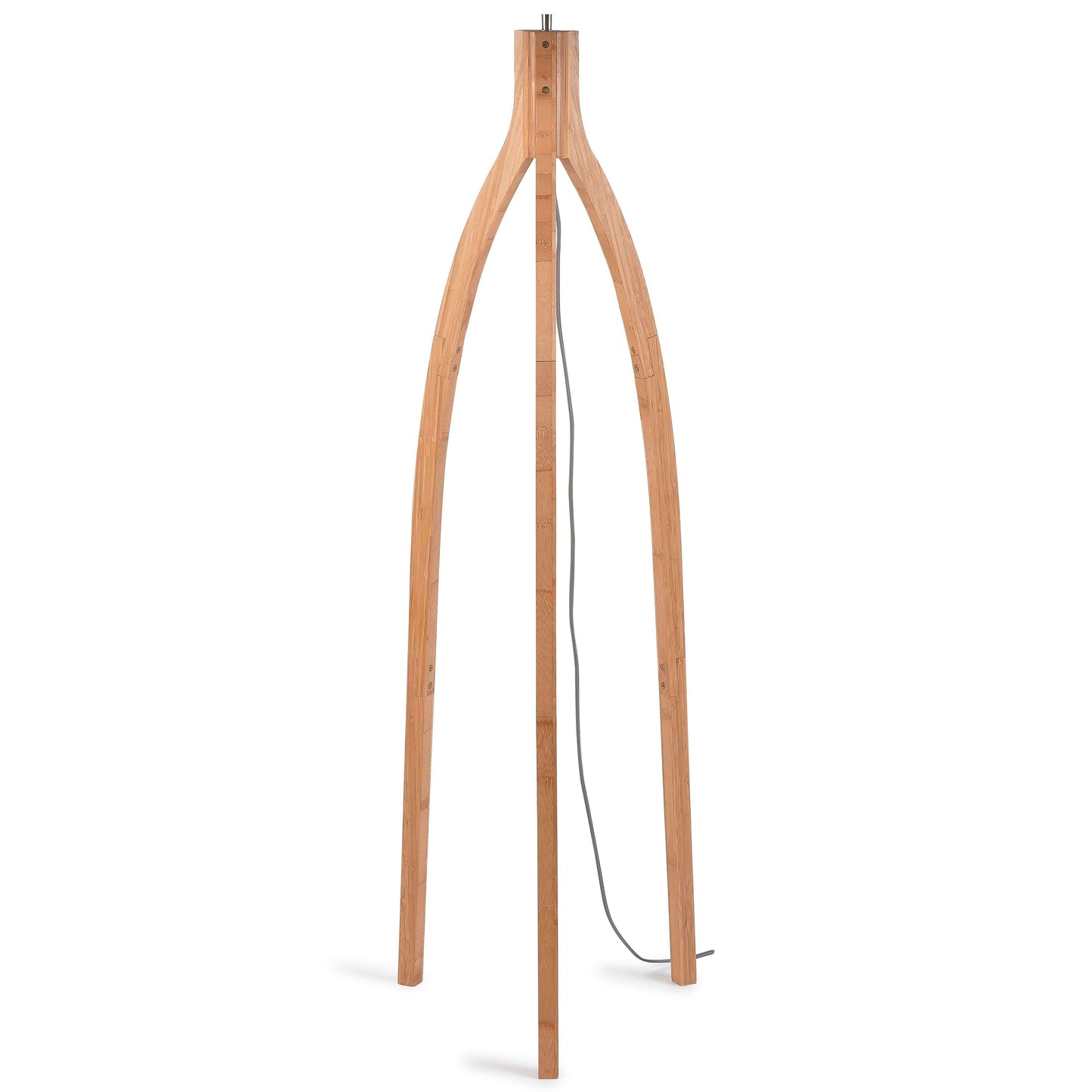 GOOD&MOJO vloerlamp java 3-poot 50 cm zwart/naturel