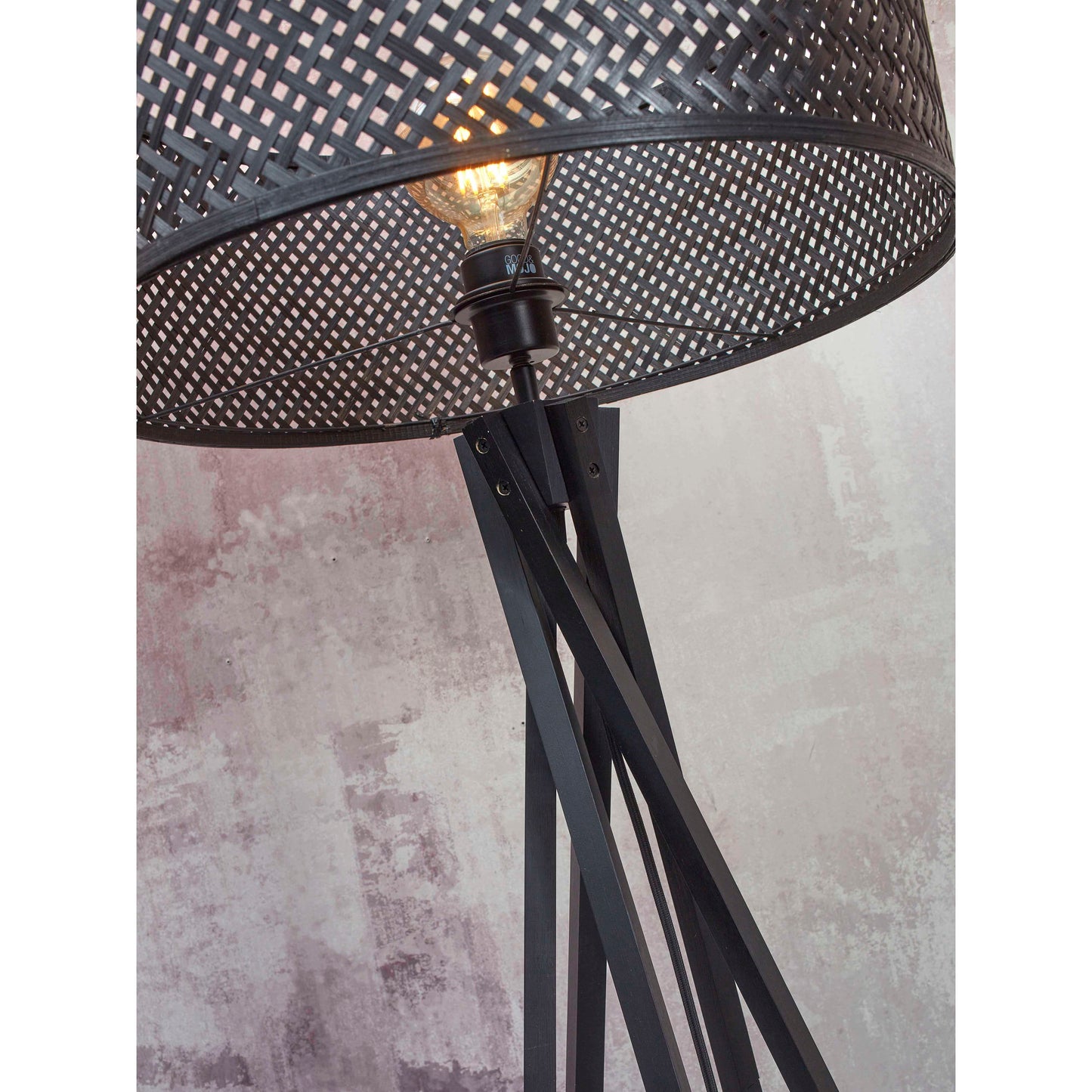 GOOD&MOJO vloerlamp java 5-poot 50 cm zwart