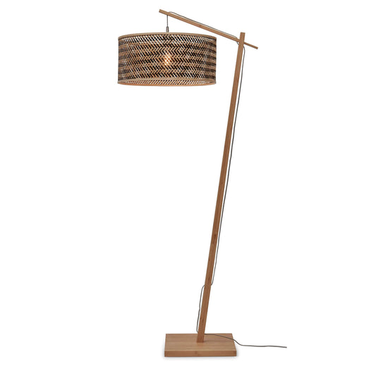 GOOD&MOJO vloerlamp java 50 cm zwart/naturel