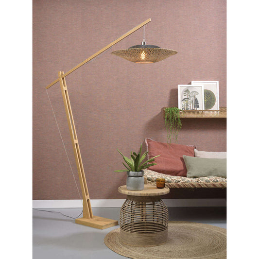 GOOD&MOJO Vloerlamp Kalimantan L naturel / horizon 60 cm