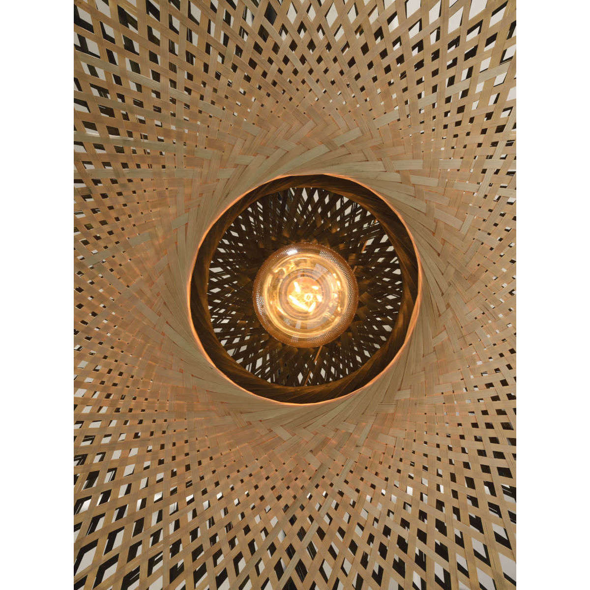 GOOD&MOJO Vloerlamp Kalimantan L naturel / horizon 87 cm