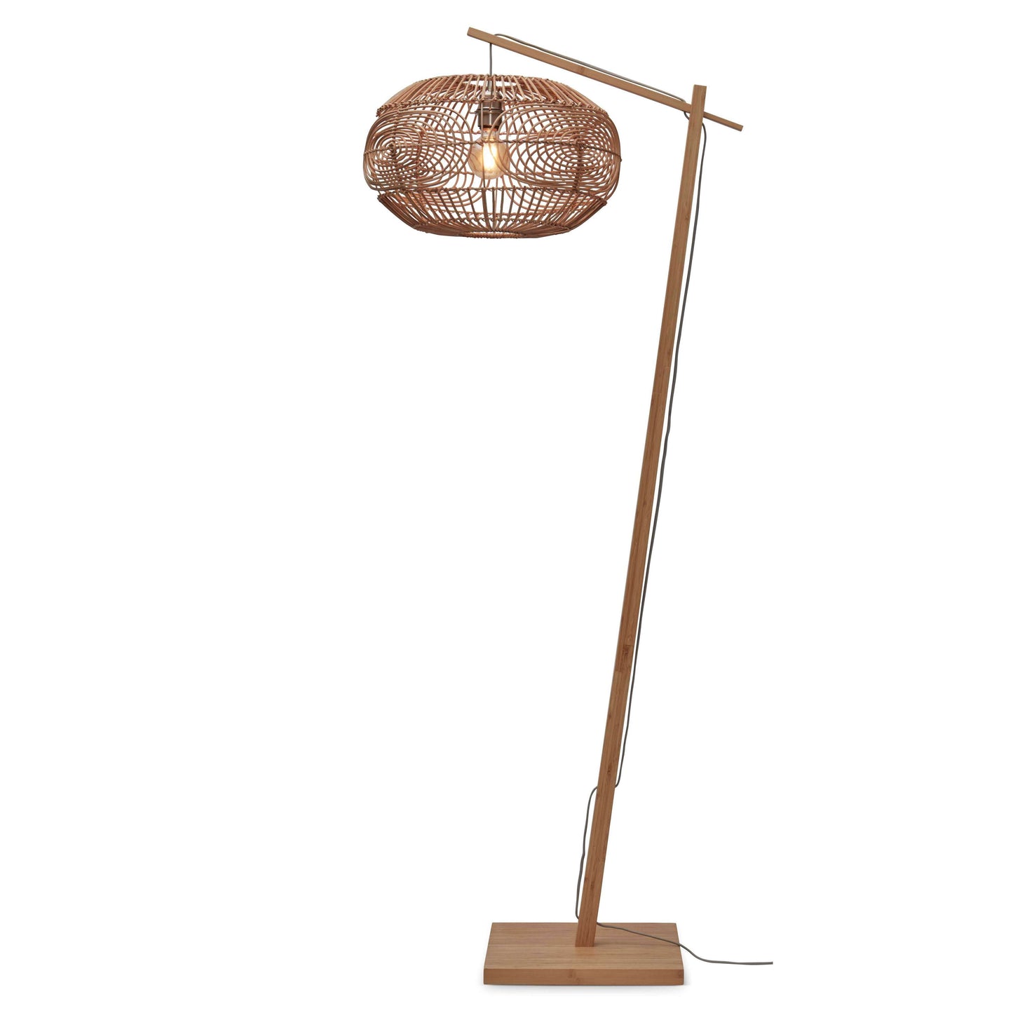 GOOD&MOJO vloerlamp madeira 48 cm naturel