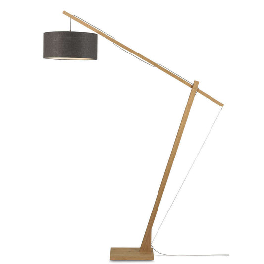 GOOD&MOJO Vloerlamp Montblanc bamboe 4723 linnen donkergrijs