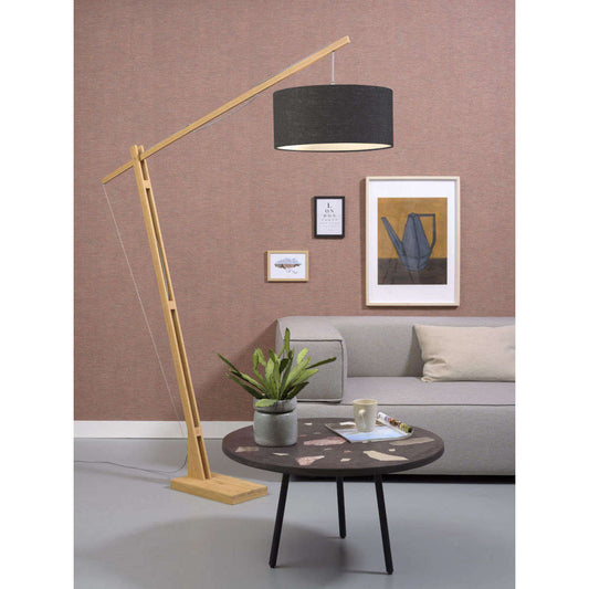 GOOD&MOJO Vloerlamp Montblanc bamboe 4723 linnen donkergrijs