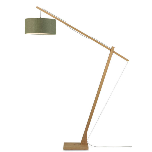 GOOD&MOJO Vloerlamp Montblanc bamboe 4723 linnen groen forest