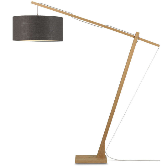 GOOD&MOJO Vloerlamp Montblanc bamboe 6030 linnen donkergrijs