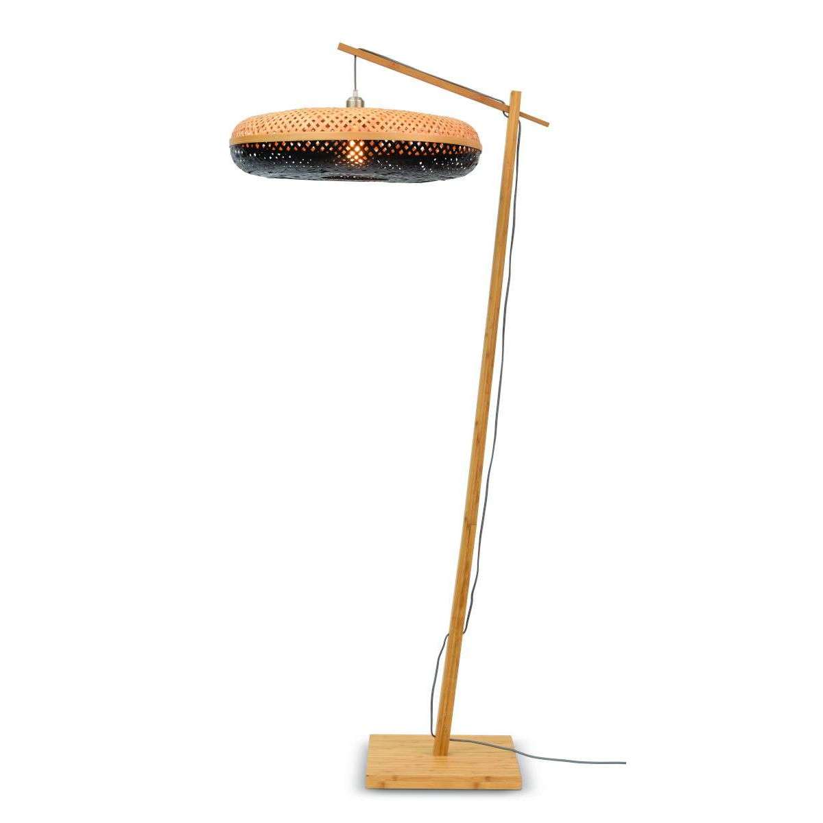 GOOD&MOJO Vloerlamp Palawan naturel / 6015 zw S