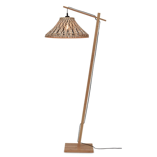 GOOD&MOJO vloerlamp tahiti 45 cm naturel/zwart