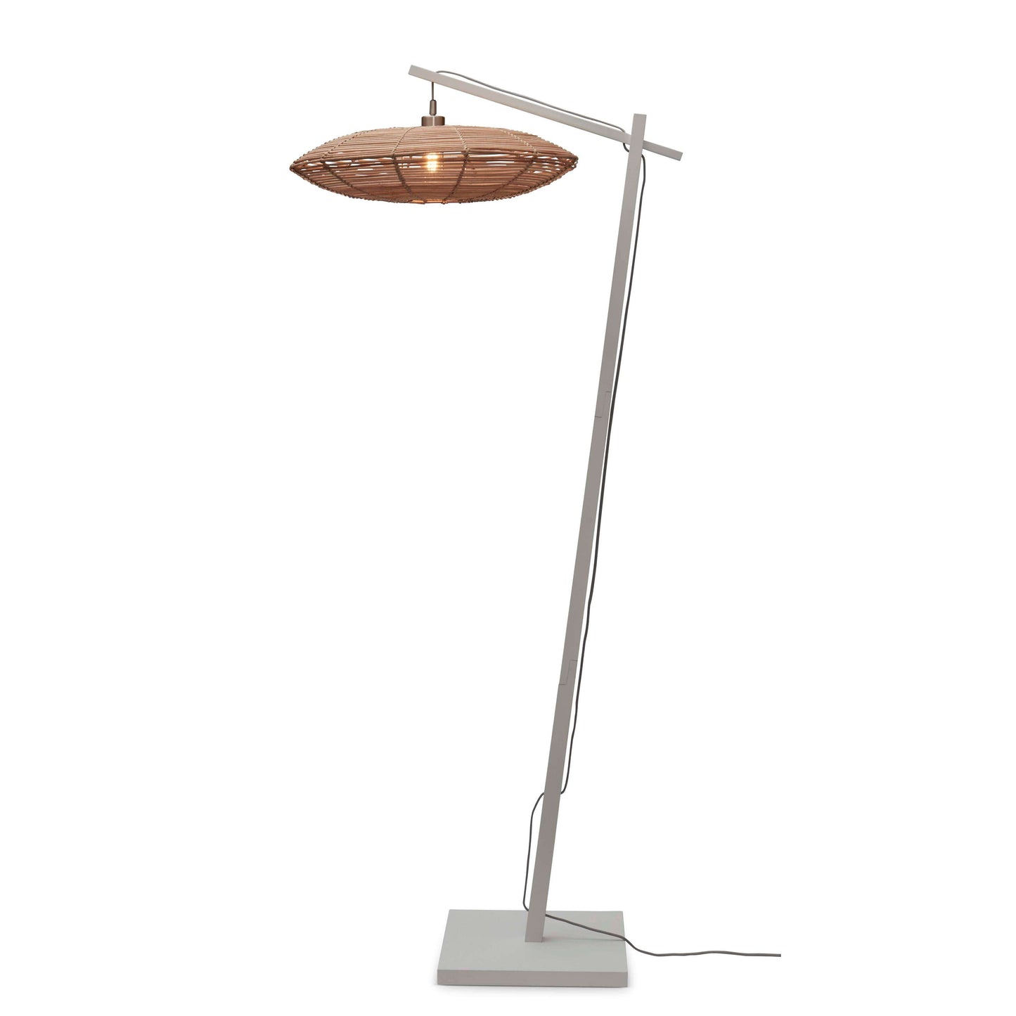 GOOD&MOJO vloerlamp tanami 55 cm L wit/naturel