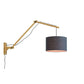 GOOD&MOJO Wandlamp Andes naturel 3220 donker grijs L