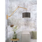 GOOD&MOJO Wandlamp Andes naturel 3220 donker grijs L