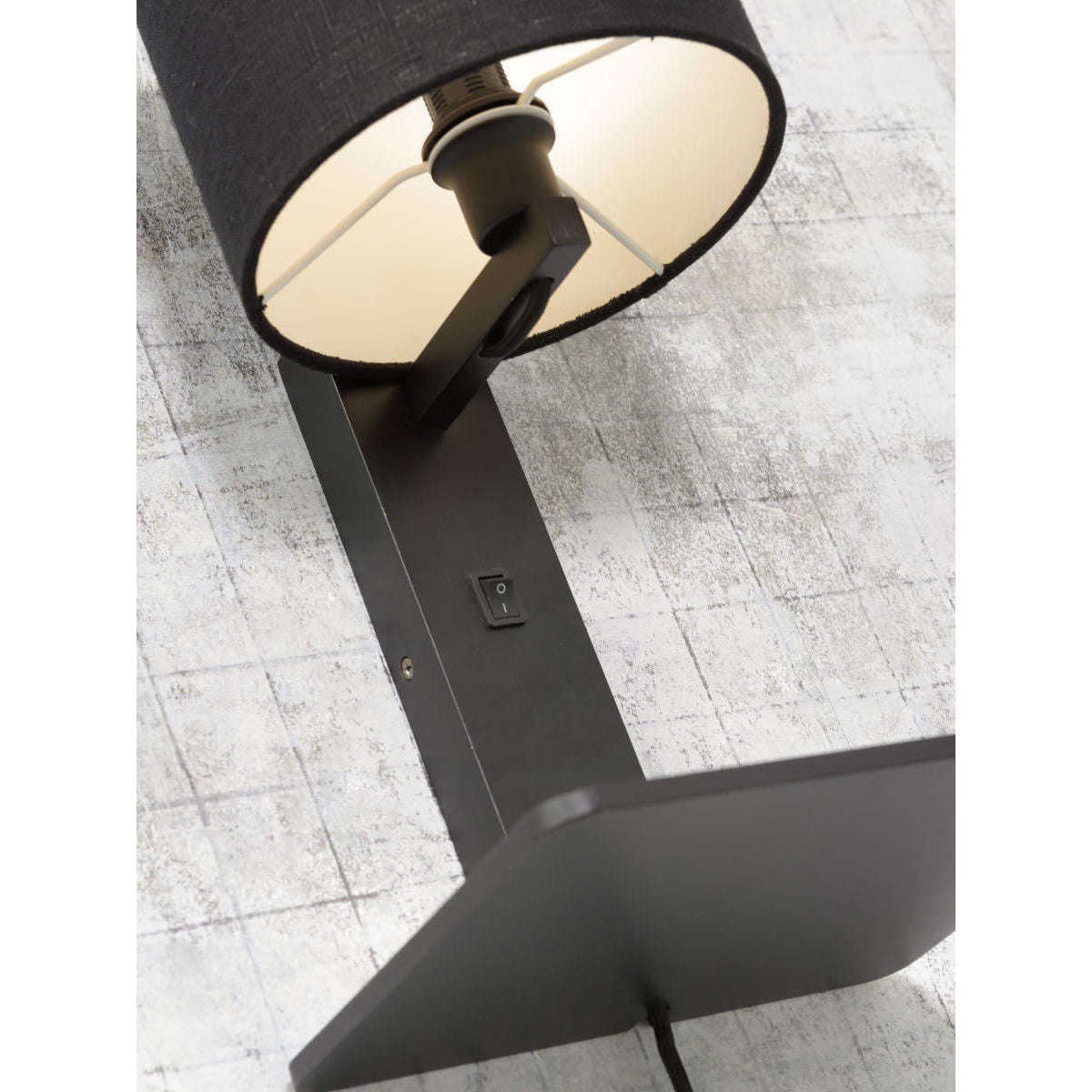 GOOD&MOJO Wandlamp Andes / plaat zwart 1815 donker grijs