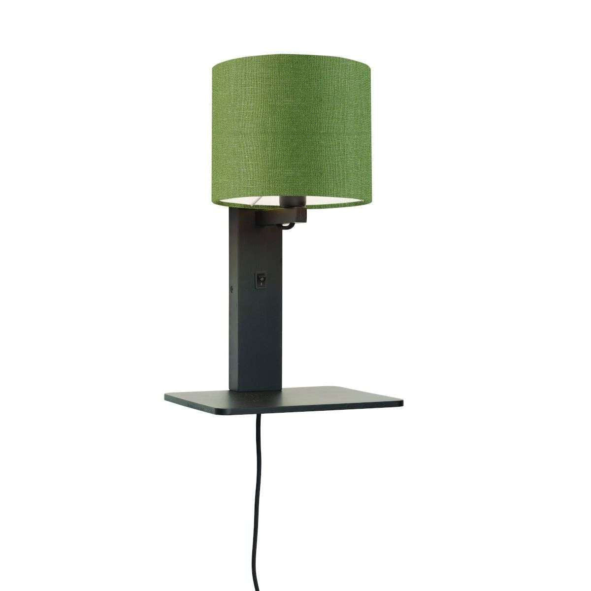 GOOD&MOJO Wandlamp Andes / plaat zwart 1815 groen forest