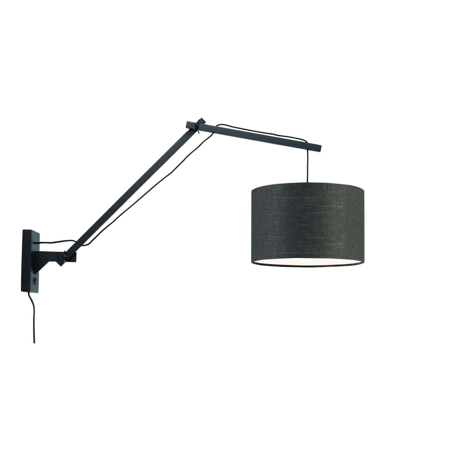 GOOD&MOJO Wandlamp Andes zw 3220 donker grijs L