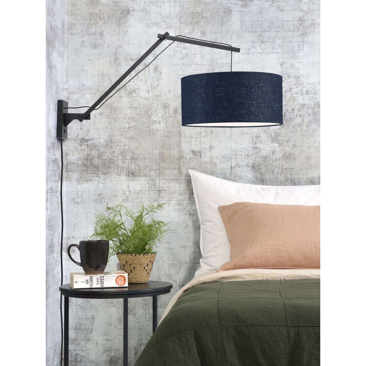 GOOD&MOJO Wandlamp Andes zw 4723 blauw denim L