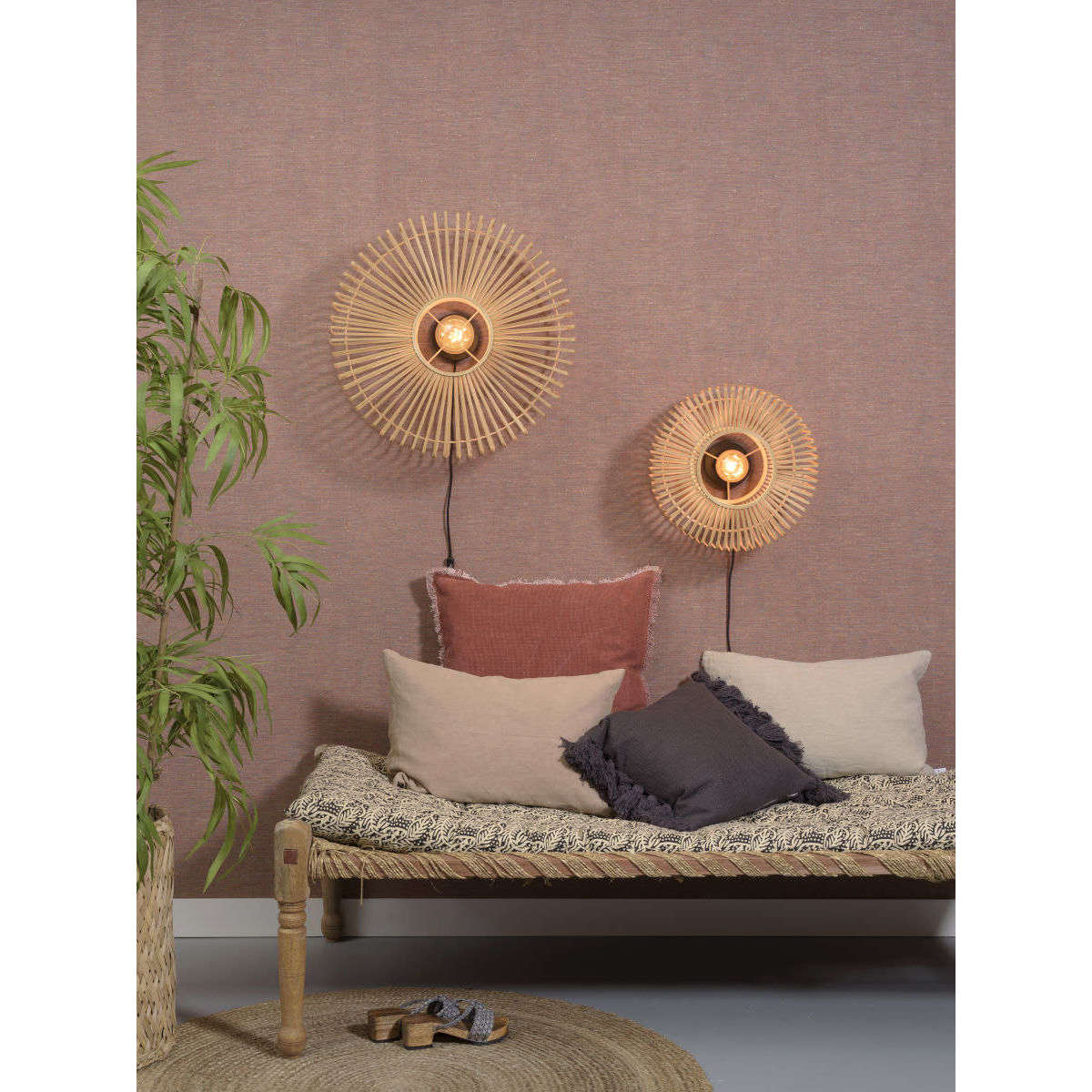 GOOD&MOJO Wandlamp Bromo 6018 naturel L