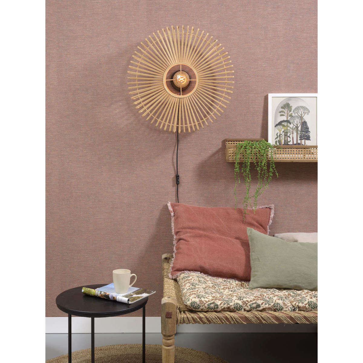 GOOD&MOJO Wandlamp Bromo 6018 naturel L