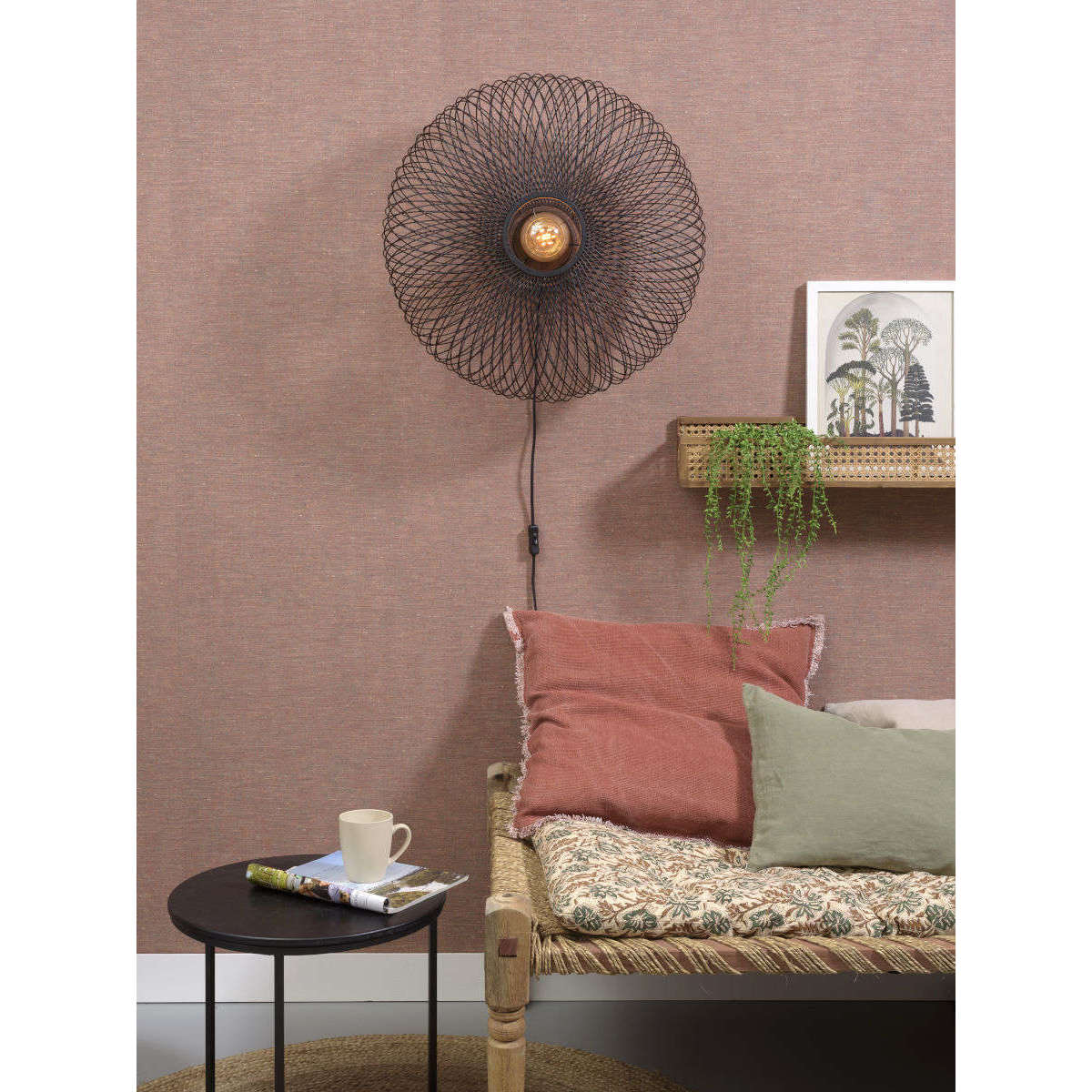 GOOD&MOJO Wandlamp Cango 60 cm zwart