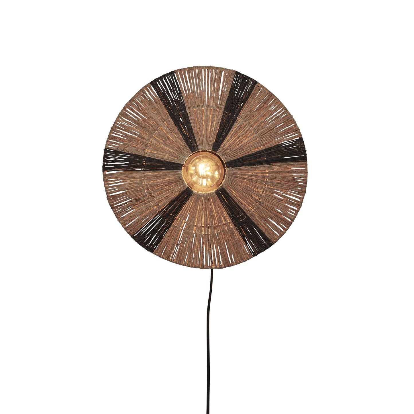 GOOD&MOJO wandlamp iguazu 40 cm S zwart/naturel