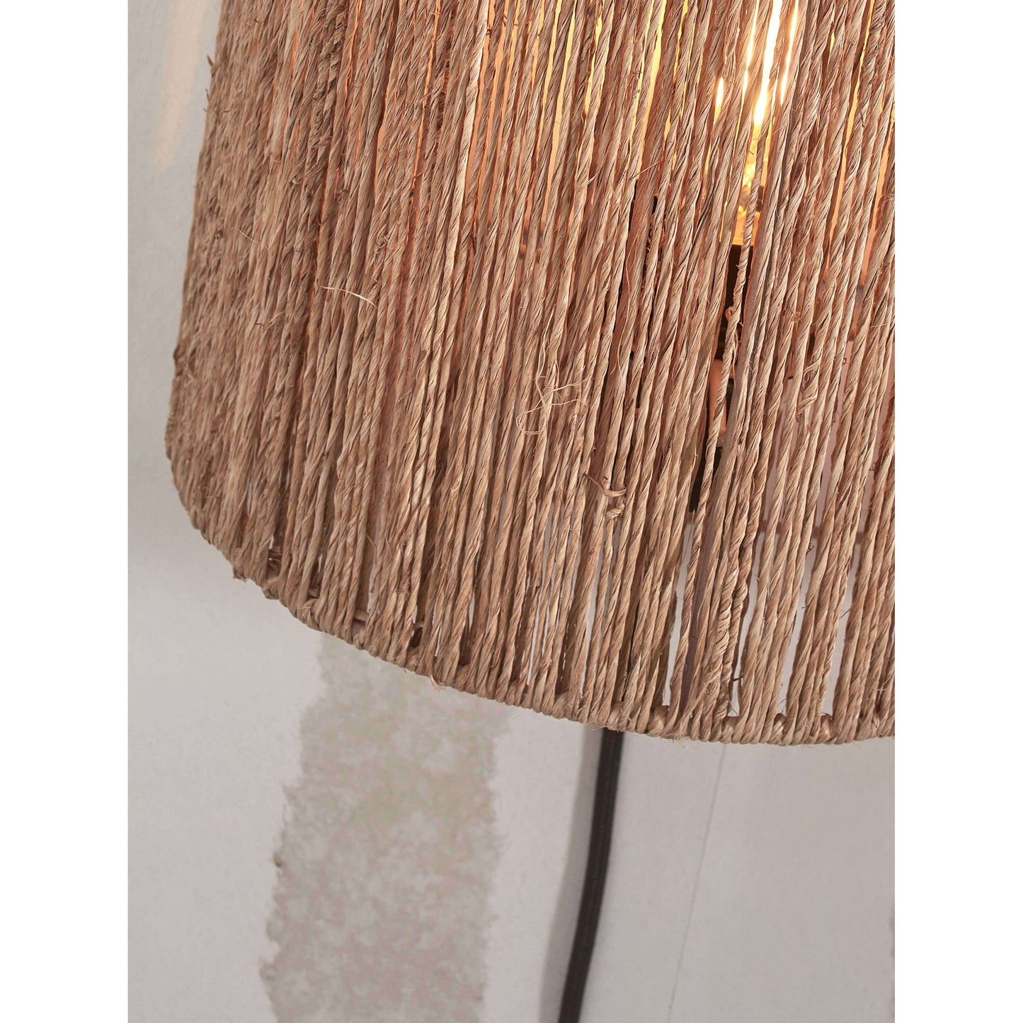 GOOD&MOJO wandlamp iguazu halfrond 25 cm S naturel