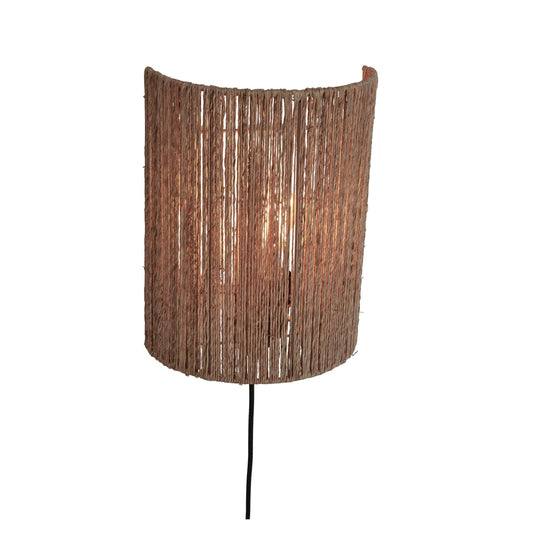 GOOD&MOJO wandlamp iguazu halfrond 32 cm L naturel