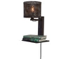 GOOD&MOJO wandlamp java met plank 18 cm zwart