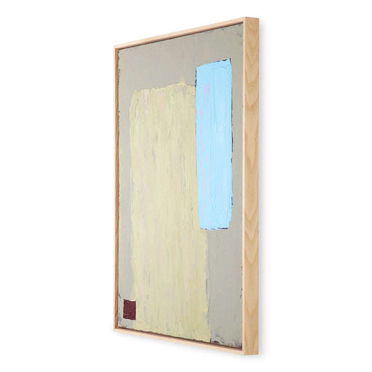 HKliving abstract schilderij pistachio/blauw