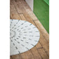 HKliving Swirl vloerkleed/badmat M wit