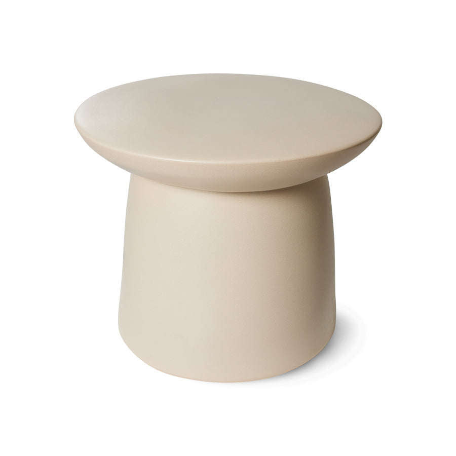 HKliving bijzettafel earthenware L cream