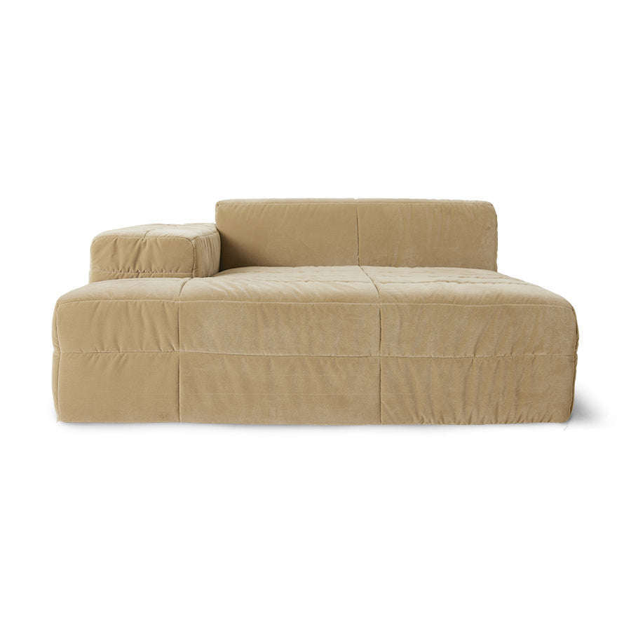 HKliving brut couch element links divan royal velvet cream