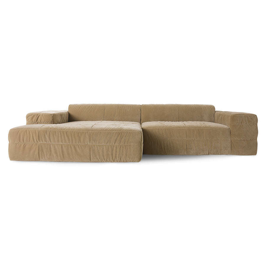 HKliving brut couch element links divan royal velvet cream