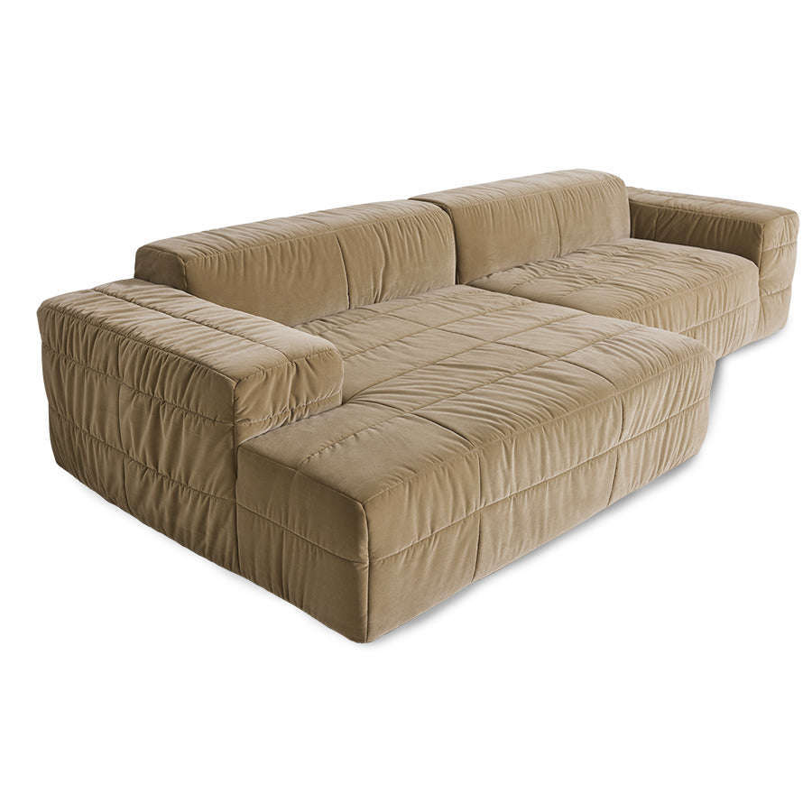 HKliving brut couch element links divan royal velvet cream