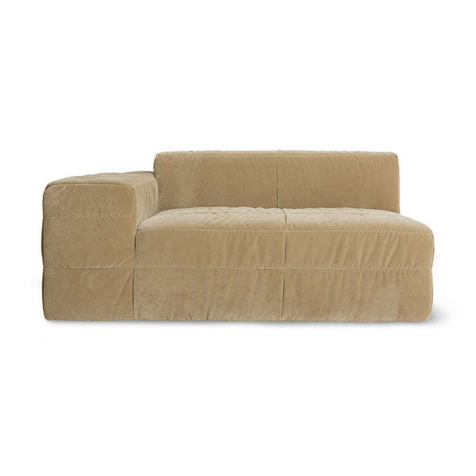 HKliving brut couch element links royal velvet cream