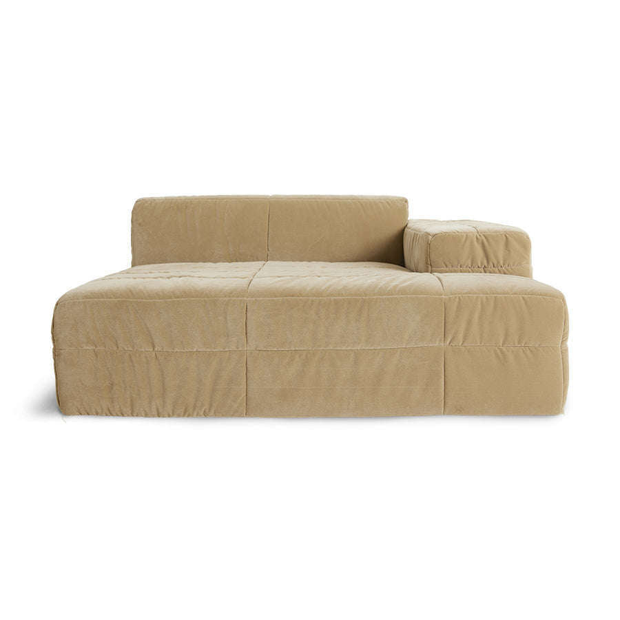 HKliving brut couch element rechts divan royal velvet cream