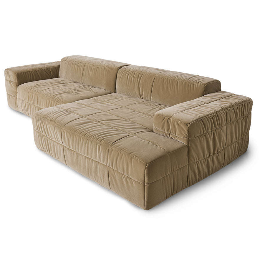 HKliving brut couch element rechts divan royal velvet cream