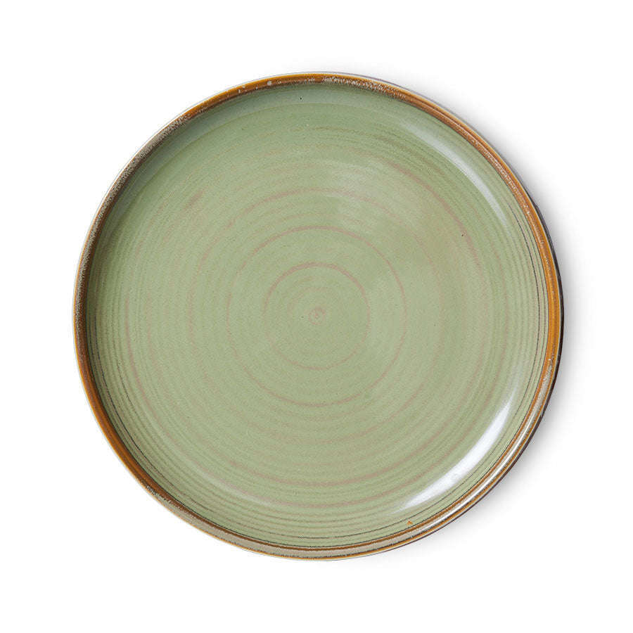 HKliving Chef ceramics bord moss green