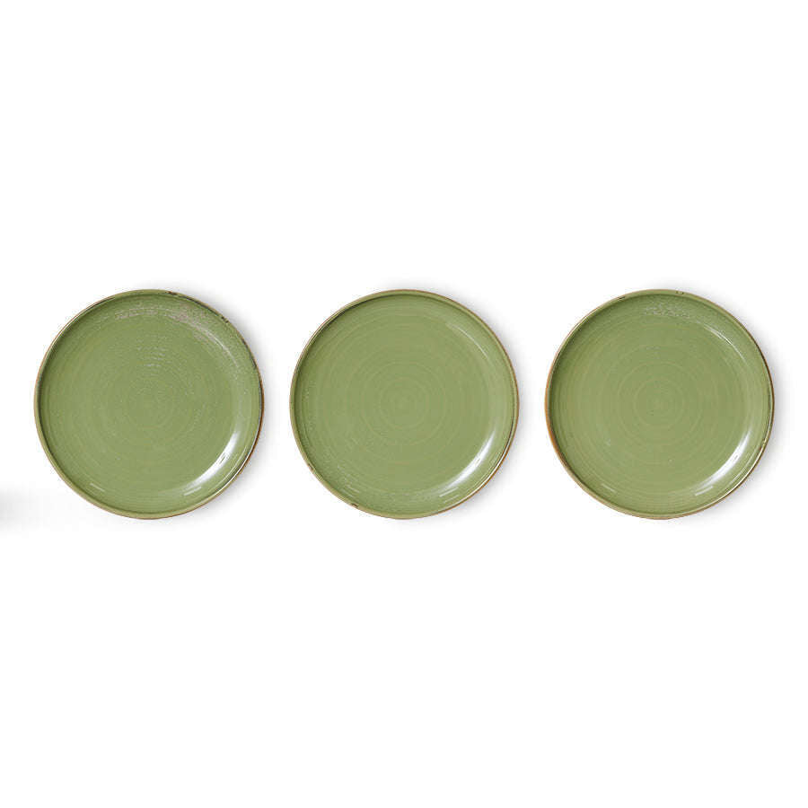 HKliving Chef ceramics bord moss green