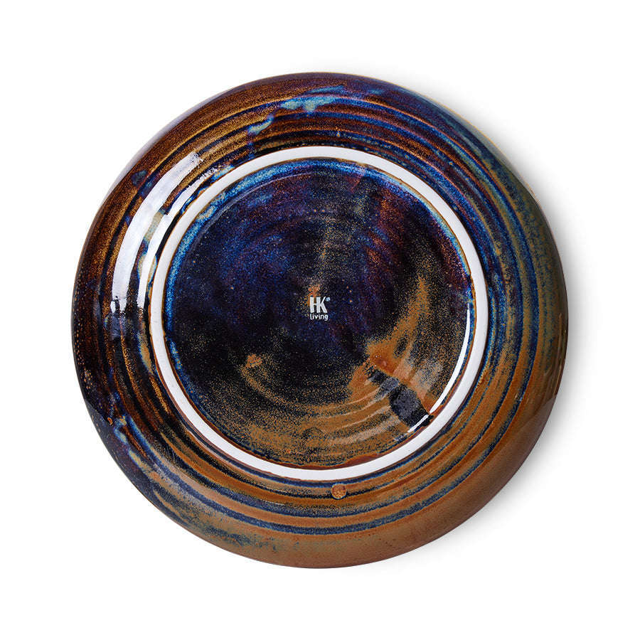 HKliving Chef ceramics bord rustic blue