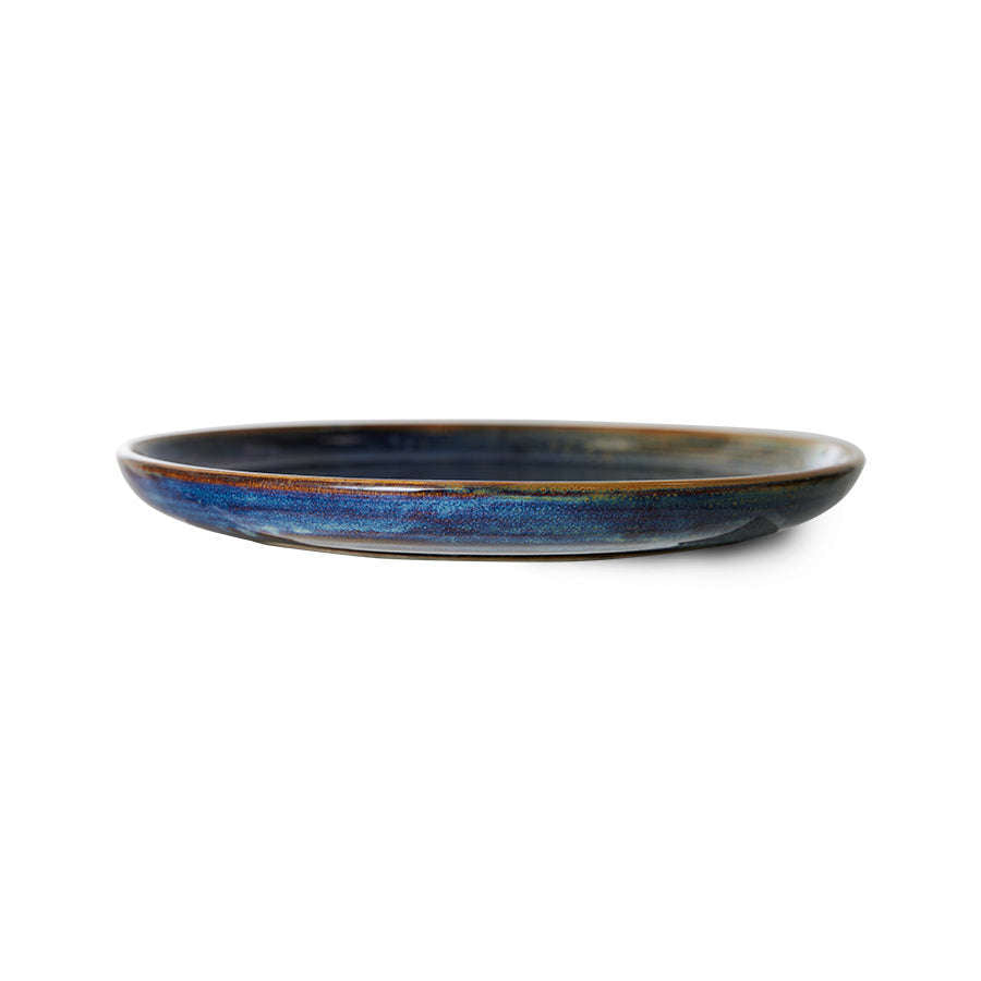 HKliving Chef ceramics bord rustic blue