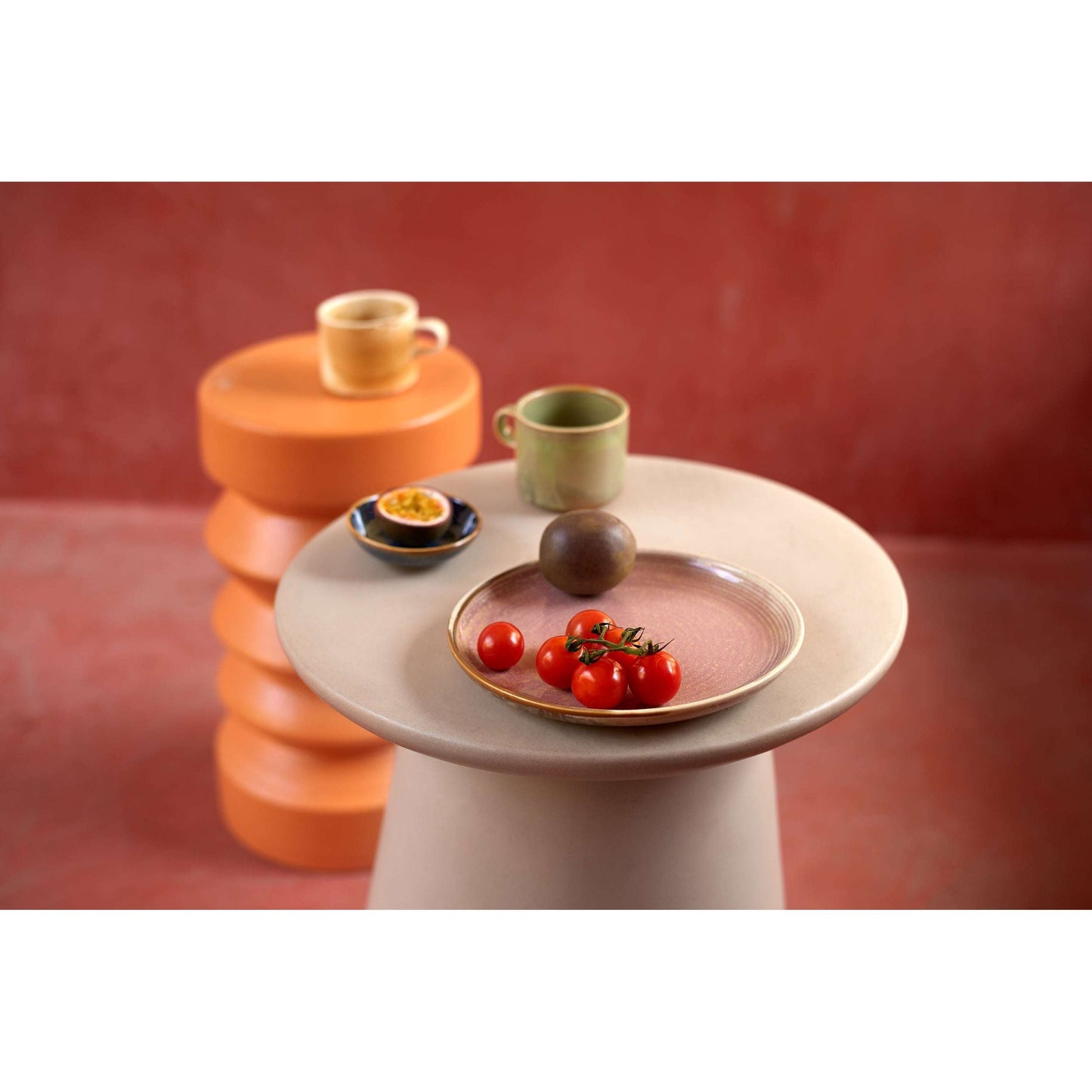 HKliving Chef ceramics bord rustic pink