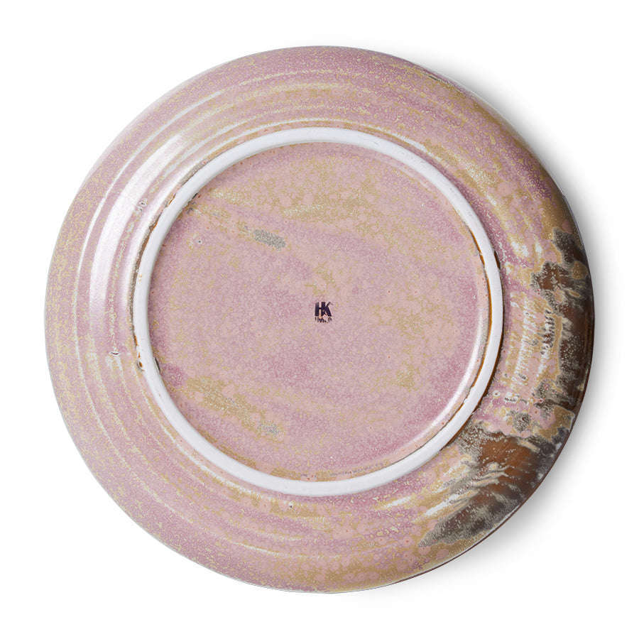 HKliving Chef ceramics diep bord L rustic pink