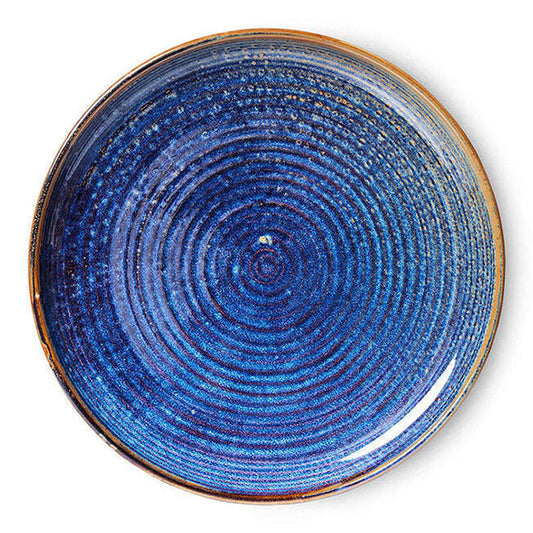 HKliving Chef ceramics dinerbord rustic blue