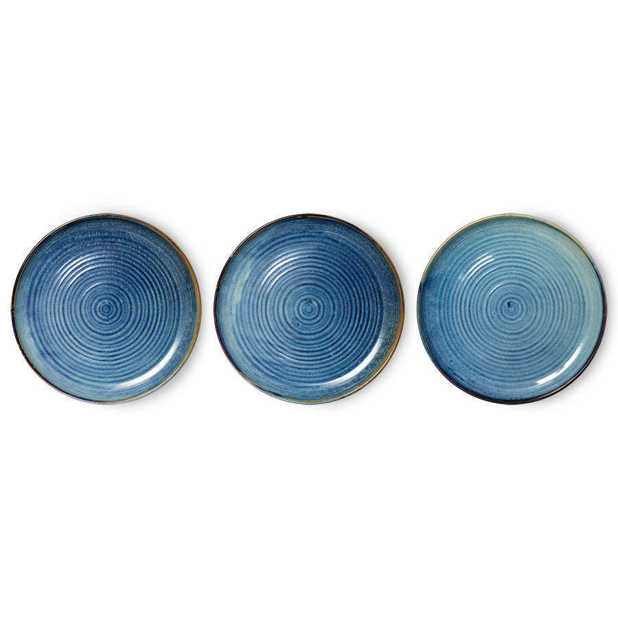 HKliving Chef ceramics dinerbord rustic blue