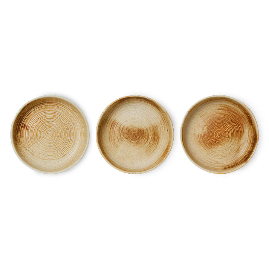 HKliving Chef ceramics dinerbord rustic cream/brown