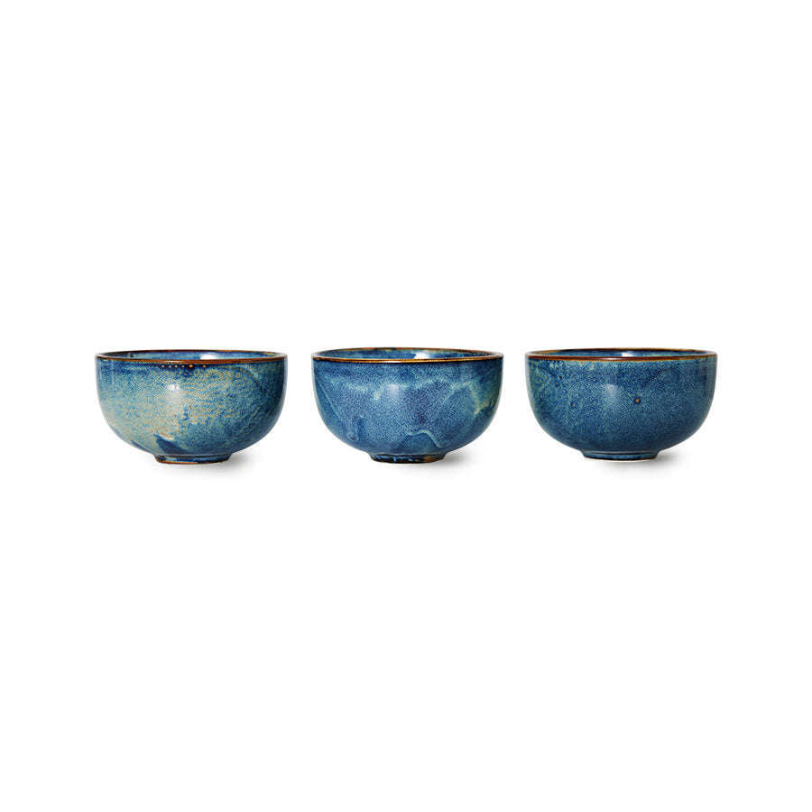 HKliving Chef ceramics kom  rustic blue